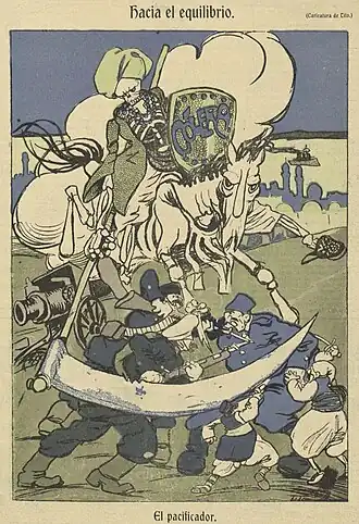 Hacia el equilibrio. El pacificador, publicado en El Gran Bufón en 1912