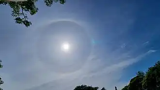 Halo solar en Buenos Aires, Argentina