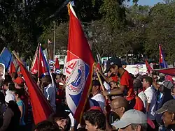 Manifestación del Primero de Mayo en La Habana, Cuba (año 2012)