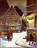 Zum Nußbaum en Fischerstraße; ilustrado por Heinrich Zille, 1922