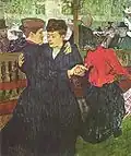 Deux femmes dansant au Moulin-Rouge de Henri de Toulouse-Lautrec (1892).