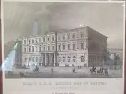 Palacio del duque Maximiliano José (1828-1830) en Munich, obra de Leo von Klenze, demolido 1937 como parte de la remodelación urbana nacionalsocialista.
