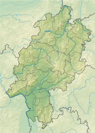 Cordillera del Taunus ubicada en Hesse