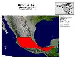 Polígono de distribución de H. titia