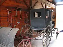 El interior de la casa de carruajes de Hill-Stead