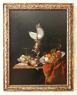 Naturaleza muerta con copa de nautilo, Staatsgalerie im Neuen Schloss Schleißheim