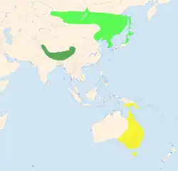 Área de invernada Durante el verano Residente todo el año