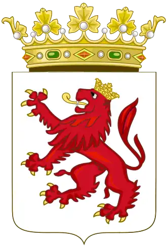 Escudo de León entre 1833-1923 y 1938-1977