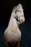 Fragmento de uno de los caballos.