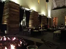 Restaurante del hotel La Purificadora anexo al complejo.