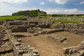 El pretorio o casa del comandante.