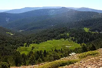 Hoyos del Iregua desde el Castillo de Vinuesa