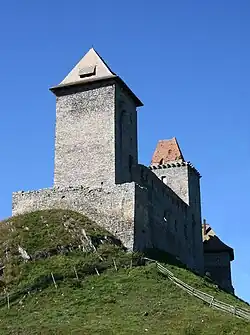 Castillo de Kašperk,[43]​ Bohemia suroccidental (después de 1356)[44]​