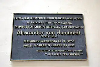 Placa conmemorativa.