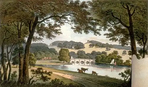 Agua en Wentworth, Humphry Repton, 1752–1818