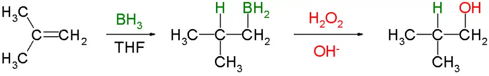 Ejemplo de hidroboración-oxidación