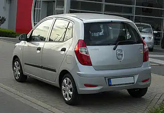 Hyundai i10 Vista trasera