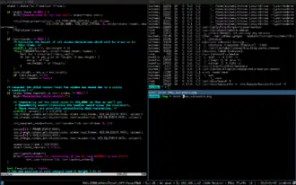 Captura de pantalla de una sesión i3 típica.