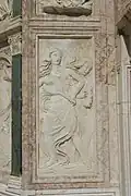 Relieves de Agostino di Duccio en el oratorio de San Bernardino (Perugia).