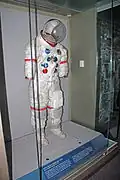 El traje espacial usado por Alan Shepard en la superficie de la Luna durante el Apolo 14
