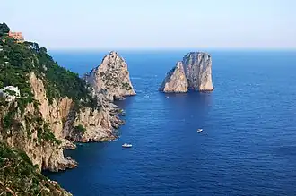 Los farallones de Capri