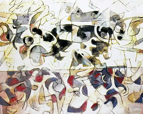 Il mare, 1968, óleo sobre lienzo