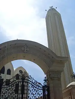 Campanario del templo.