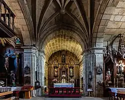 San Benito de Fefiñanes, vista interior.