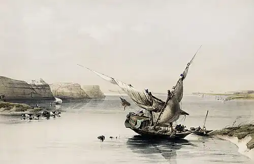 174. Aproximación a la Fortaleza de Ibrim.