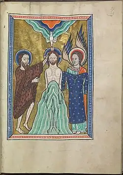 Miniatura del salterio de Leonor de Aquitania c. 1185