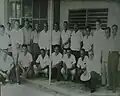 Inauguración del Centro de Salud Público de Santa Rita, Yoro, Honduras, año de 1964-65.