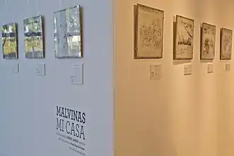 Pinturas basadas en el Diario de 1829 en Malvinas de María Sáez de Vernet.