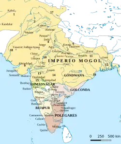 El Imperio mogol en 1605