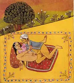 La posición del misionero en el libro del Kamasutra.