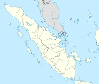 Palembang ubicada en Sumatra