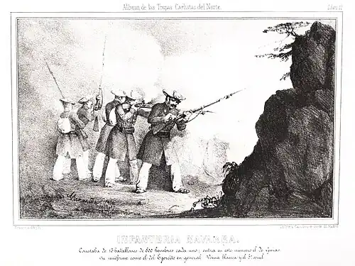 Infantería carlista de Navarra.