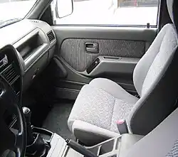 Interior de la Chevrolet LUV D-Max GLX