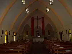 Interior del templo.