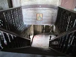Zaguán y escalera, Casa Constantino (1804), Guagua, Papamgas