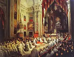 Joaquín Sigüenza y Chavarrieta, Investidura de Alfonso XII como Gran Maestre de las Órdenes Militares (Madrid, Palacio del Senado).