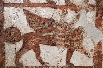 El león simboliza la agresividad de Ishtar.