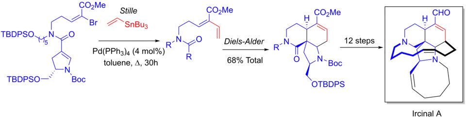 Síntesis total de Ircinal Un