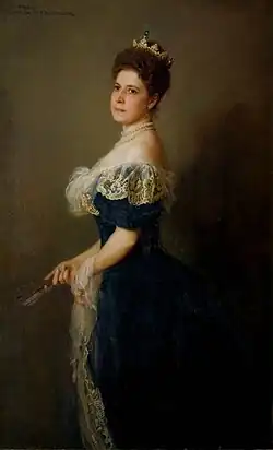 Retrato de su esposa Irma, por Philip de László, 1899.