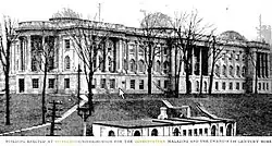 El edificio Cosmopolitan hacia 1900 (de un anuncio en la revista Cosmopolitan)