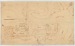 Croquis de Isla Amelia por D. Francisco Cortazar