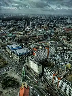 Vista desde la torre de televisión.