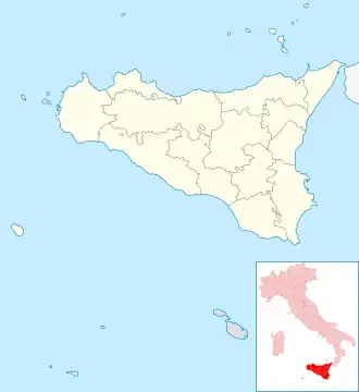 Mesina ubicada en Sicilia
