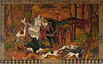 La caza del ciervo, de Ivan Bilibin (1931).