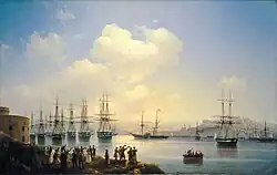 La escuadra rusa en el puerto de Sebastopol (1846), por Ivan Aivazovsky.