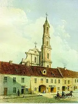 St. Nicolás en Vilnius (antes de la reconstrucción en el siglo XIX)